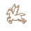 Silicone Alloy Frame Mold DIY Dragon Horse Frame Casting-Gold 8