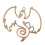 Silicone Alloy Frame Mold DIY Dragon Horse Frame Casting-Gold 9