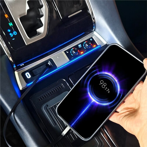 For  Alphard/Vellfire30 Series Center Console USB Super Fast Charging USB Fast Charging Silver 2