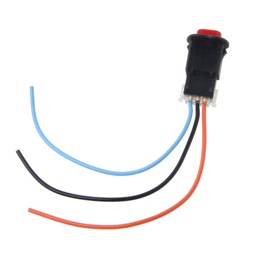 Motorcycle Hazard Light Switch Double Warning Flasher-Black 2