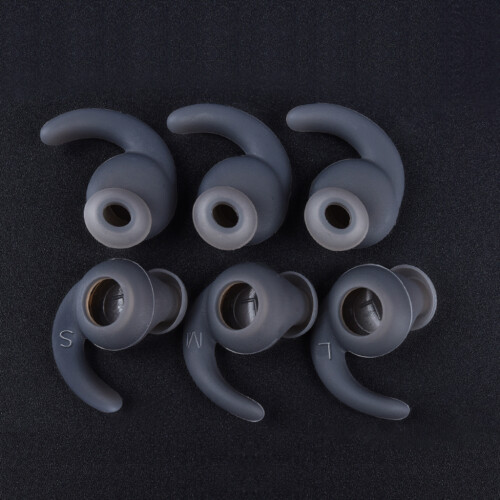 Premium Replacement Earbud 6Pcs Ear Tip for Corded Ear-Black 1