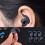 Premium Replacement Earbud 6Pcs Ear Tip for Corded Ear-Black 6