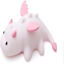 Children's Night Light Dragon Soft Silicone Portable LED Decorative Lamp 8 Colors Timer Bedroom Gift Pink