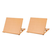 2X Portable Sketch Easel Desktop Easel Desktop Drawing Board Standing Easel Watercolor Oil Painting Art Supplies