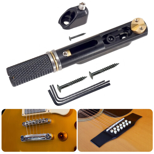 Headless E-Gitarre Split Bridge Saitenhalter für-Silber 2