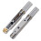 Headless E-Gitarre Split Bridge Saitenhalter für-Silber 8