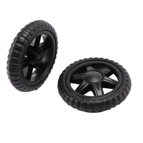 Caoutchouc roues chaudes  Chariot a bagages - Noir (4 pieces) 1