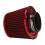 2X Universal Car Air Filter Vehicle Induction Kit High Power Mesh Cone Red Finish 6