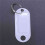 White Portable Plastic Key Fob Key Tag ID Labels 160 Pieces 8