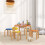 Kindertisch- und Stuhlset mit Aufbewahrungstasche, Blumendesign 4
