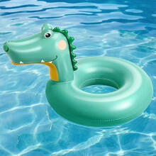 Kids Cartoon Inflatable Pool Floats, Round Swimming Rings Beach Water Party Float Tubes