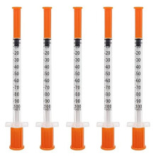 20 Pack U-100 1cc Syringes 31G 5/16”(8mm), Individually Wrapped Sterile Needles