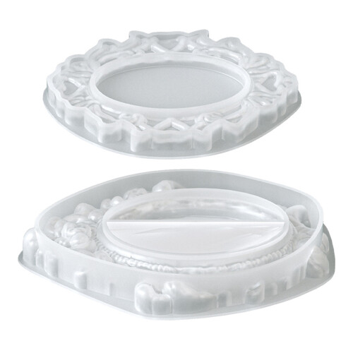 Silikon-Tablettform mit geprägtem Blumenmuster,-A01 1