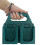 Supports de piles en plastique robustes-4 emplacements verts 6