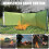 1 Set Portable Waterproof Windproof Camping Wind Screen-Mibai 3