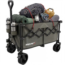 MoverX 120L Folding Festival Wagon - Khaki