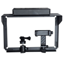 Video Recording Stand Kit for Phone with Adjustable Sun Shade and Power Bank Clip, Stable No-Shake Recording for Sports