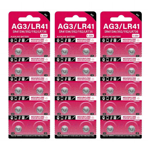 Cell Coin Button Battery 1.55V LR41 SR41 192 L736 384-30 pieces