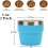 2 Pack 4oz Double Wall Insulated Espresso Cups, 18/8 Stainless Steel Ceramic Lined Stackable Coffee Cups 4
