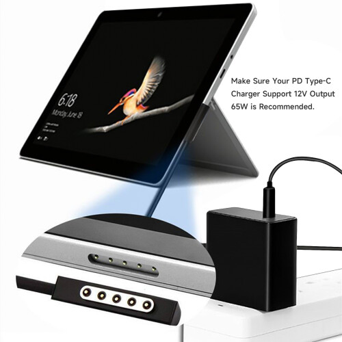 Flexibele Surface Connect-type C-oplaadkabel voor Surface Pro 1 1