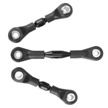 6Pcs Metal Steering Rod Link Rod Tie Rod for TT-01 TT01 1/10 RC Car Upgrade Parts Accessories,Black