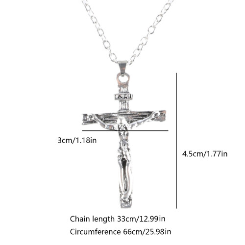 Halskette mit christlichem Kreuz-Anhänger, modische 1