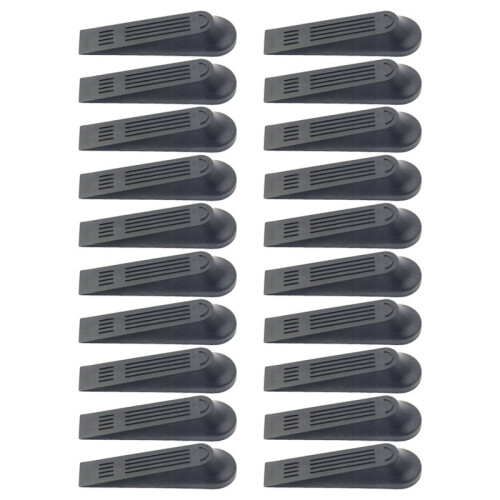 Set van 20 Plastic Deurstoppers met Antislipvoet, Compacte Deurstoppers, Zware Deurstoppers