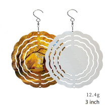 20Pcs 3 Inch Sublimation Wind Spinner Blanks 3D Wind Spinners Hanging Wind Spinners for Indoor Outdoor Garden Decoration