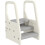 Adjustable Kids Step Stool 2 Steps with Handle Non Slip Grey 1