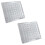 2PCS Acrylic Magnetics Seashell Display Box Diamond Gemstone Beads Storage Display Organizer Box Grids Clear Acrylic,C 1