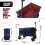 MoverX 120L Folding Festival Wagon - Blue 3