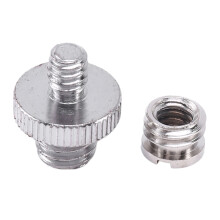 2 piezas 1/4 Pulgada 3/8 Pulgada Juego de Montaje de Adaptador de Tornillo de Convertidor Roscado Cámara / Trípode