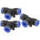 3 Pcs 8mm Pneumatic Air Pipe Connection Quick Fittings 1