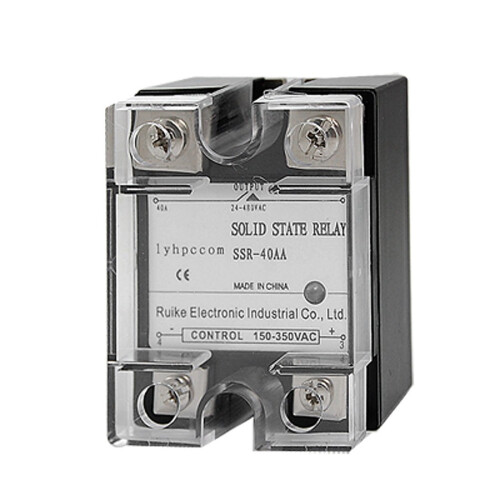 Solid State Relay, SSR AC-AC, 40 Amp, 150V - 350V, AC, 24V - 480V