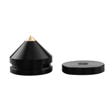 32 Set Speaker Stand Feet Foot Pad Aluminium Alloy Metal Spikes Cone Floor Foot Nail Black