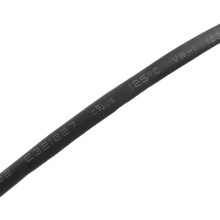 2 Pcs 3mm Black Polyolefin Insulation Heat Shrink Tubing 1M