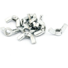 10 pcs 5mm Coarse Thread Qucik Release Metal Wingnut Hardware