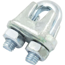 Metal U Bolt Single Saddle Grip Clip Clamp for 9.8mm Diameter Wire Rope