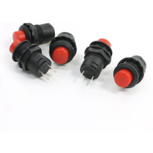 5 Pcs Red Momentary Push Button Switch SPST 125VAC 3A 250VAC 1.5A