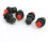 5 Pcs Red Momentary Push Button Switch SPST 125VAC 3A 250VAC 1.5A 1