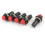 AC 250V 3A Red Cap SPST Latching Push Button Switch 5 Pcs 1
