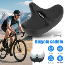 Bike Wide Big Bum Soft Comfort Saddle Bicycle Seat Oversize Cushion Pad Soft