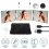 3 Way Mirror Folding LED Lights Makeup Mirror Adjustable Height Distortion Free 1