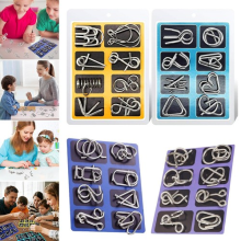Puzzle Brain Teaser WQ IQ Puzzles Disentanglement Metal Classic Game Toy Wire