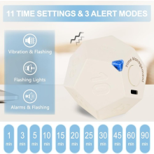 12 Sided Cube Timer Digital Pomodoro Study Cooking Clock Vibration Flashing Mode