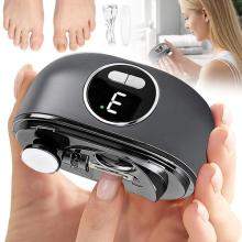 Electric Nail Clipper Cutter W/ LED Nail Grinder Trimmer For Baby Adult Manicure