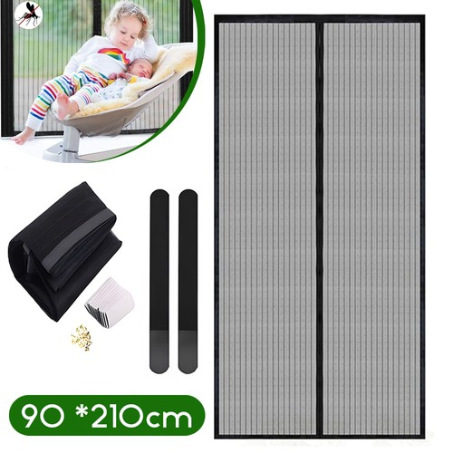 Magnetic Door Fly Screen Magic Protection Curtain Mesh Bug Insect Mosquito Net