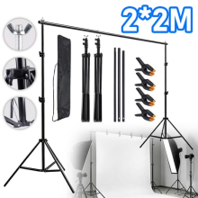 Photography Background Stand 2M Support Kit Video Party Decor Display Adjustable