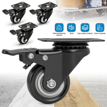 Casters 4pcs Castor Wheels 1.5 inch Low Noise Heavy Duty Silent for Plant Stand