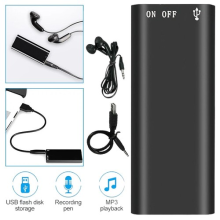 Voice Recording Device Stereo MP3 Music Player Portable USB Rechargeable Compact
